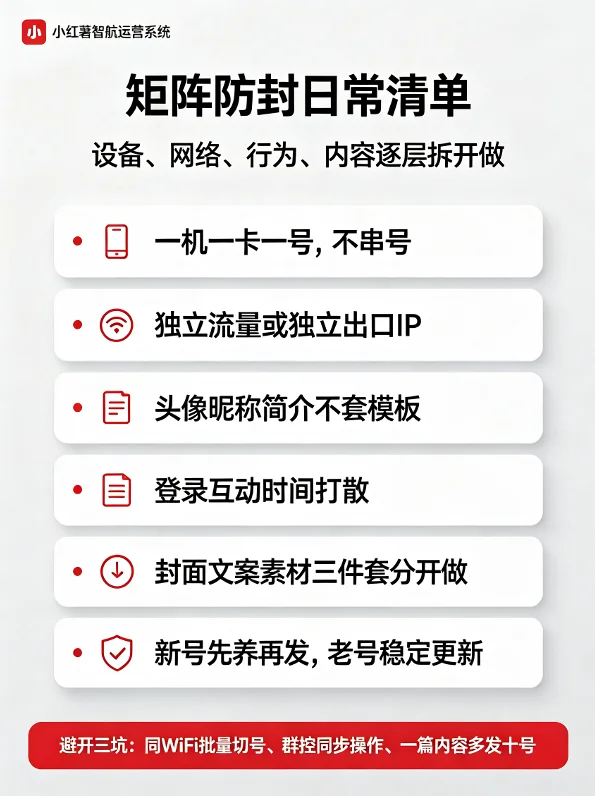 小红书多账号防封怎么做？这6个关键点错了就容易一锅端