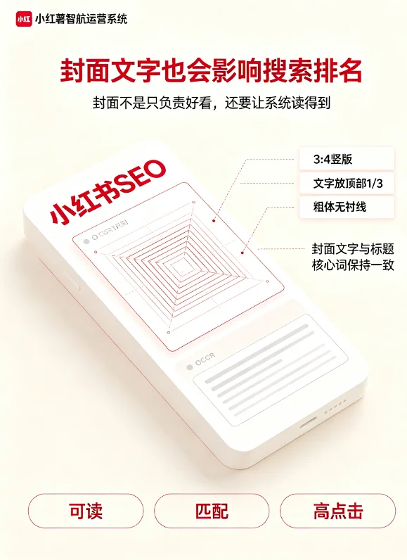 小红书封面文字SEO：OCR识别让封面也参与排名